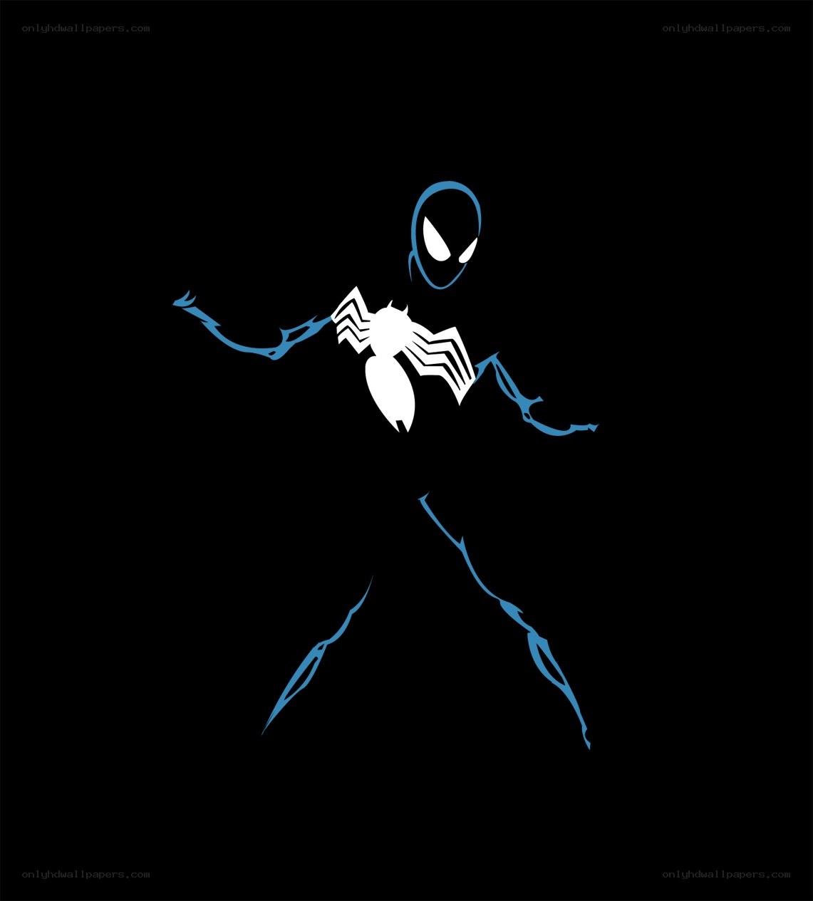 Spider-Man in blue and white