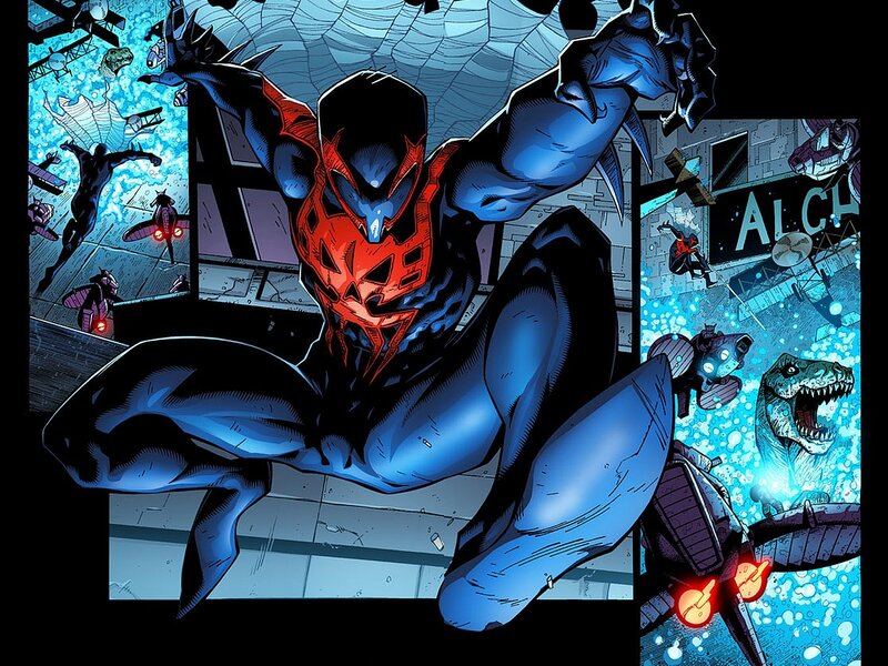 Spider-Man in Blue Suit — Action-packed