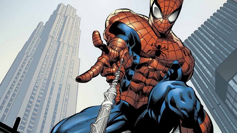 Spider-man in City — Red, Dramatic, Afternoon