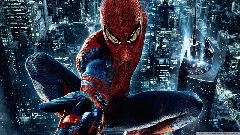 Spider-man in City — Red, Dramatic, Night, 3d Render
