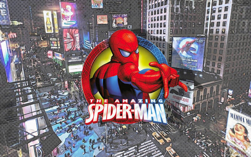 Spider-man in City — Red, Energetic