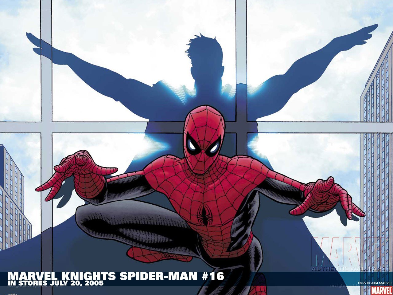 Spider-Man in cityscape
