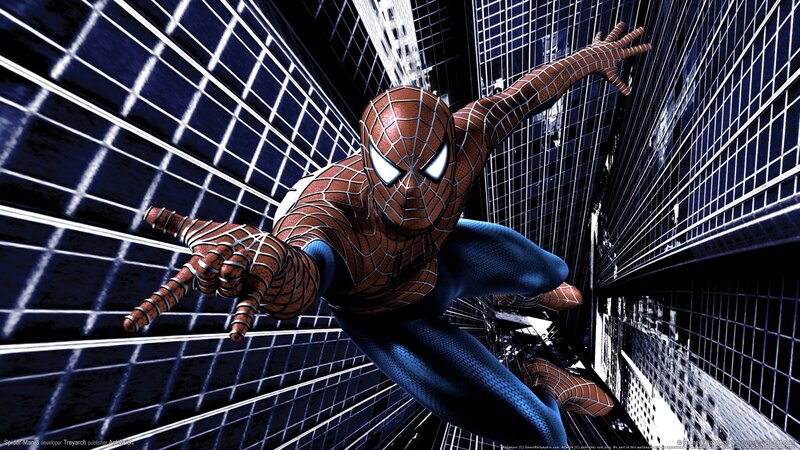 Spider-Man in cityscape