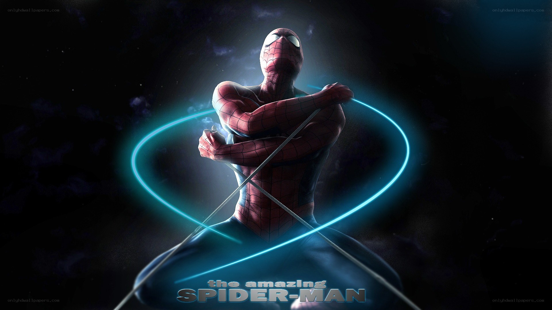 Spider-Man in cosmic pose
