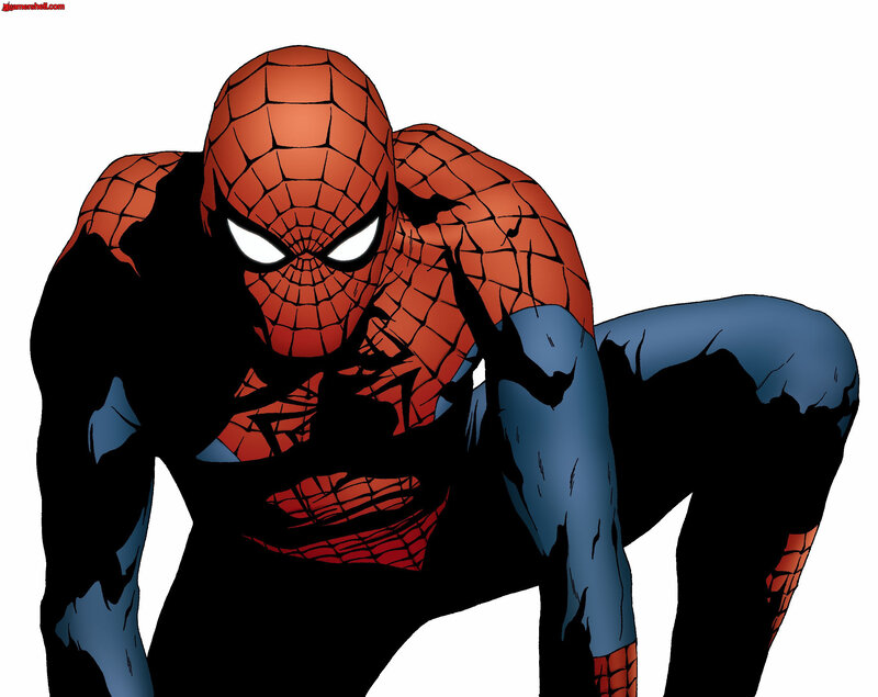 Spider-Man in crouched pose