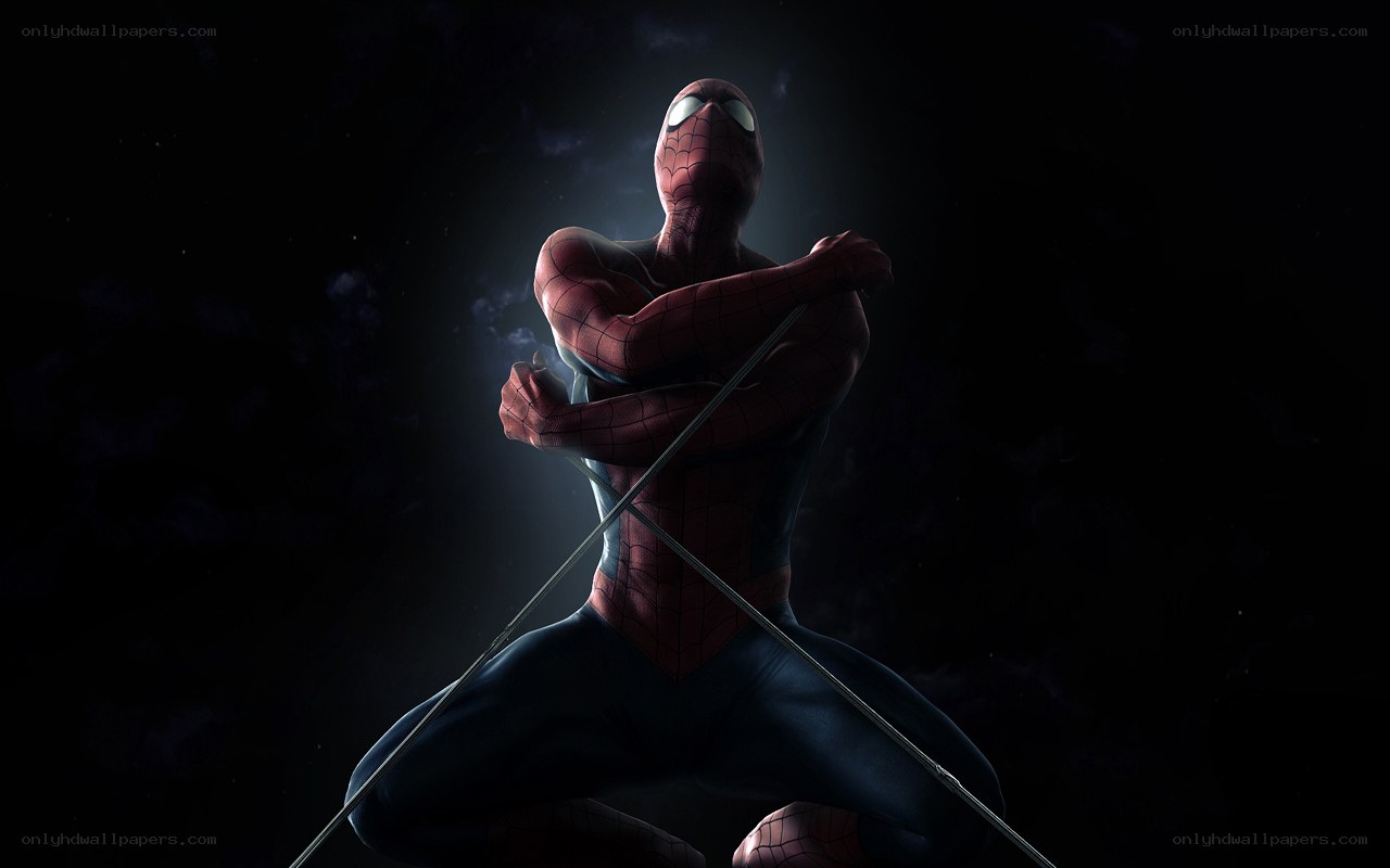 Spider-Man in dark pose