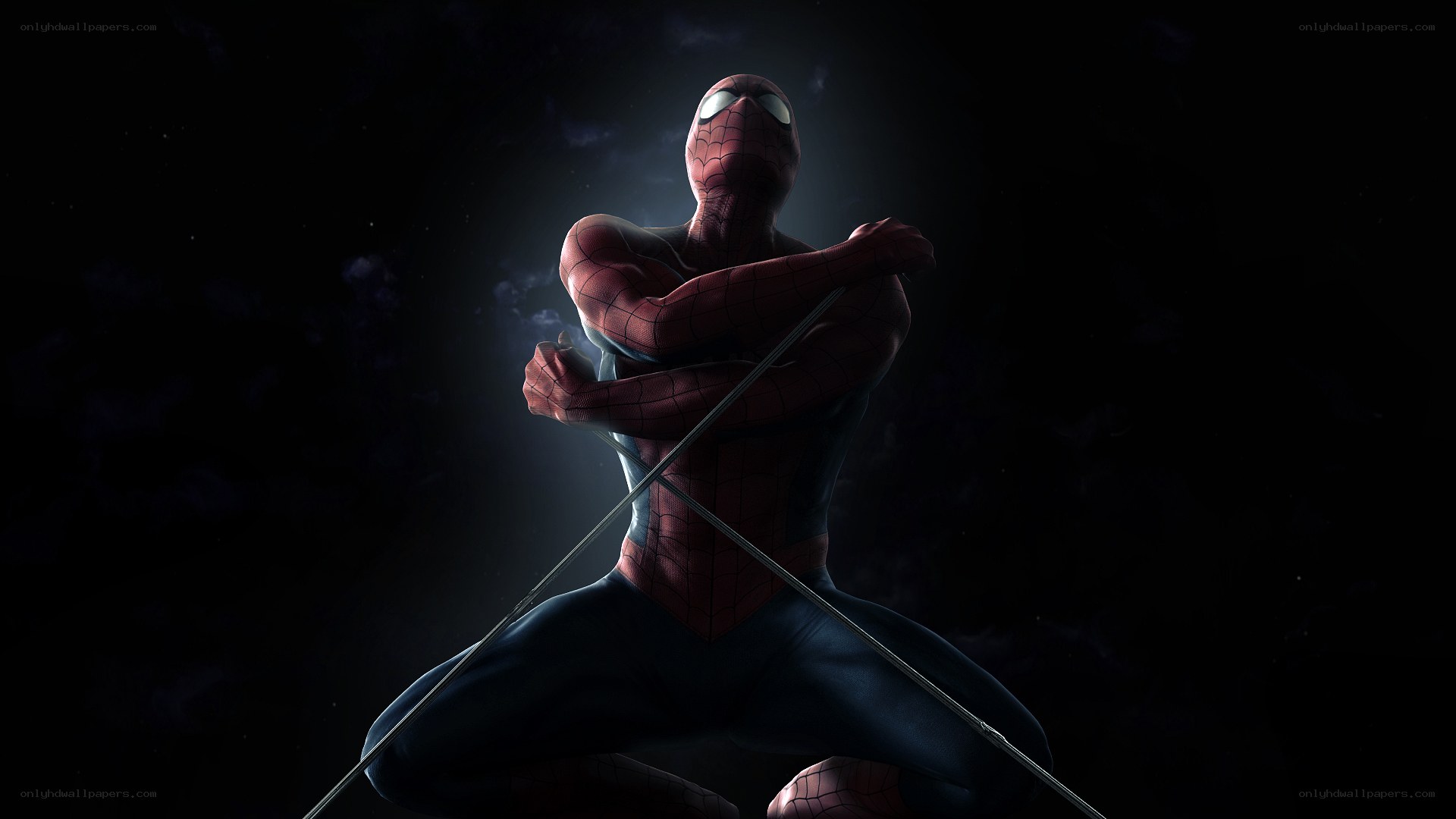 Spider-Man in dark pose