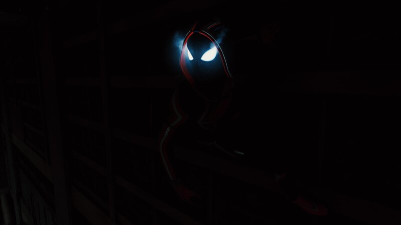 Spider-man in Dark Room