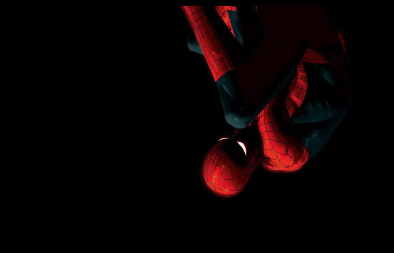 Spider-Man in darkness