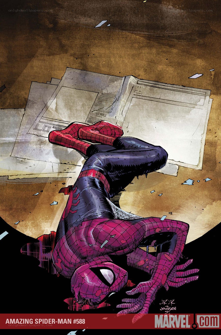 Spider-Man in distress