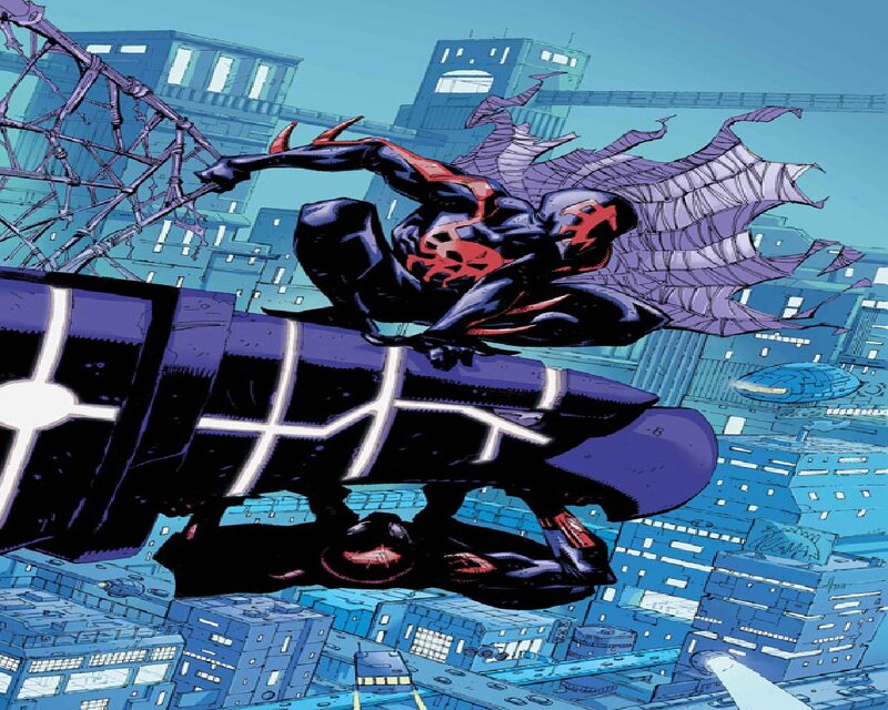 Spider-man in Flight — Blue