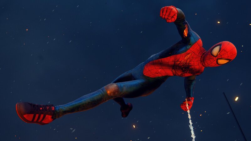 Spider-Man in Flight — Red, Dynamic