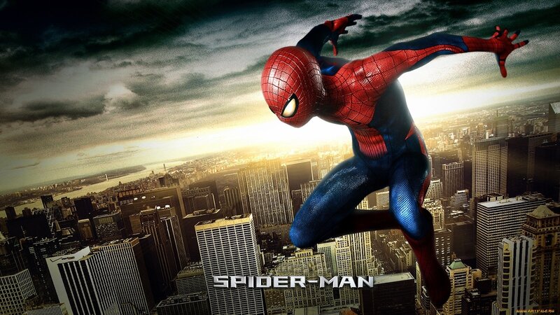 Spider-man in Flight
