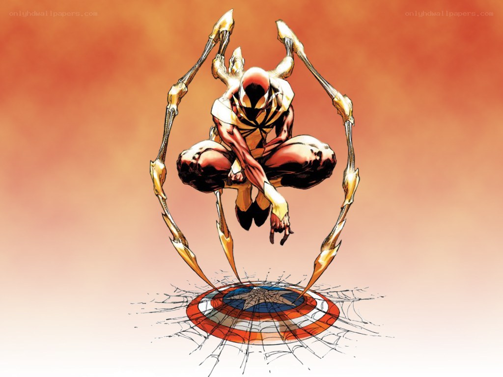 Spider-Man in gold armor