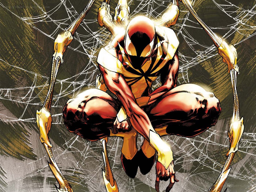 Spider-Man in golden suit