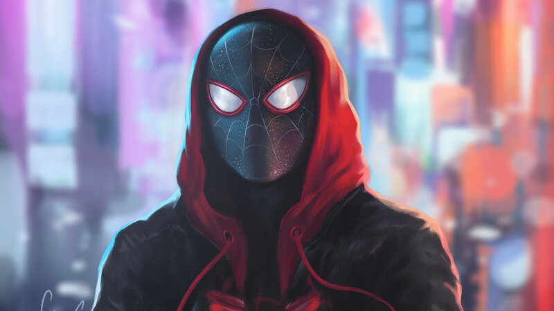 Spider-man in Hoodie — Red