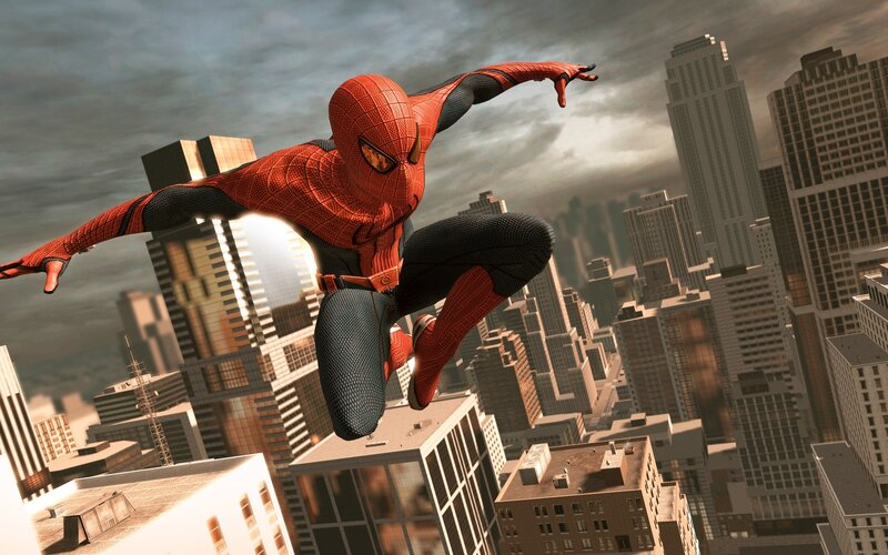 Spider-man in Mid-air — Red