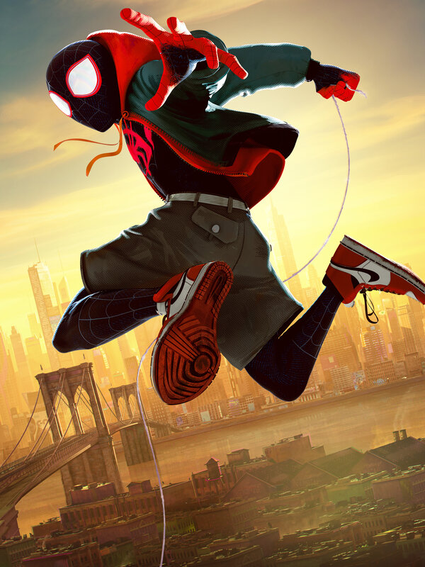 Spider-Man in Mid-air — Yellow