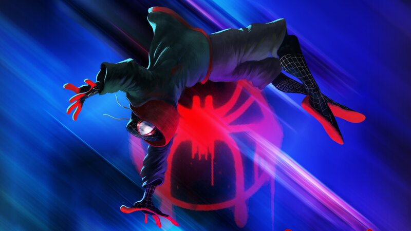 Spider-man in Motion — Blue