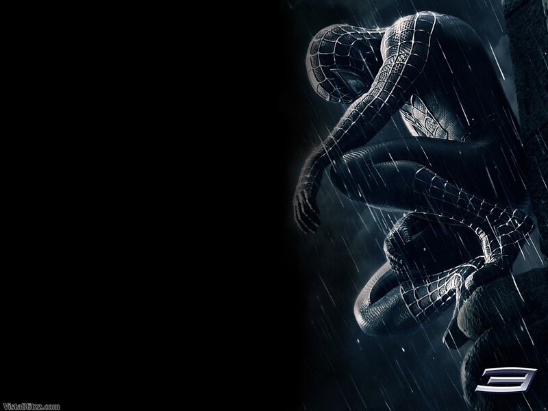 Spider-man in Rain — Black, Dramatic, Night, Digital Art