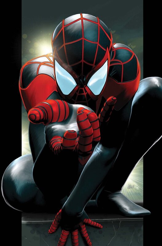 Spider-Man in red and black suit