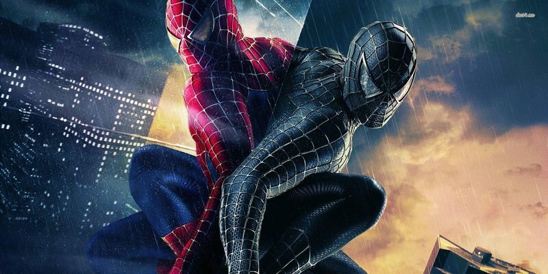 Spider-Man in red and black suit