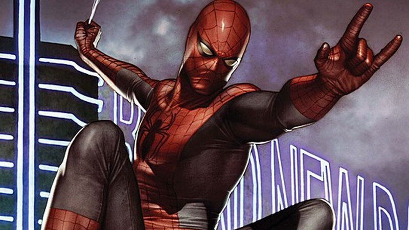 Spider-Man in red and blue suit