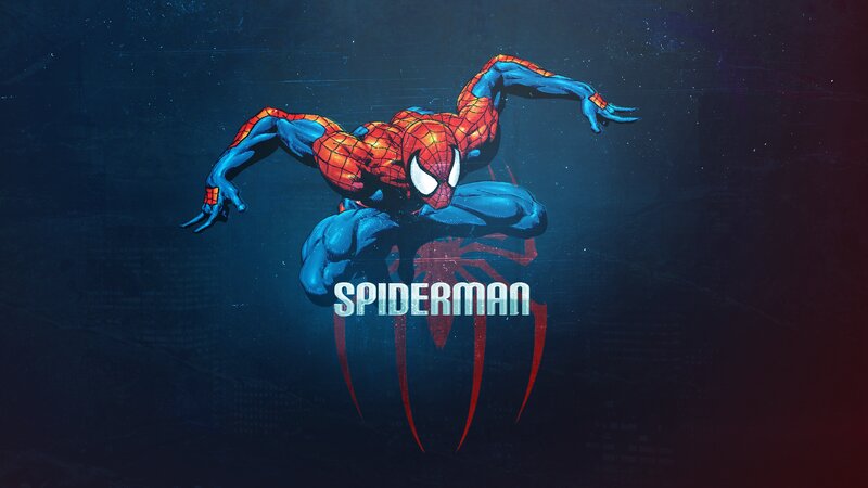 Spider-Man in Red and Blue Suit — Dramatic