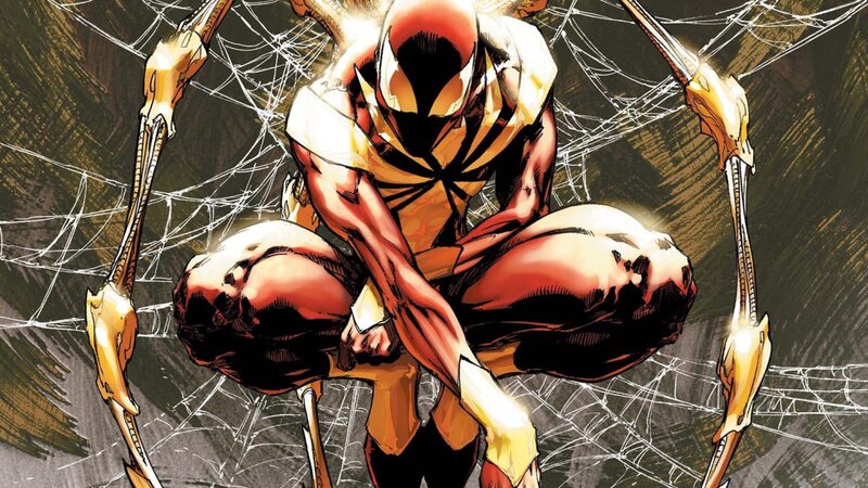 Spider-man in Red and Gold Suit — Dramatic