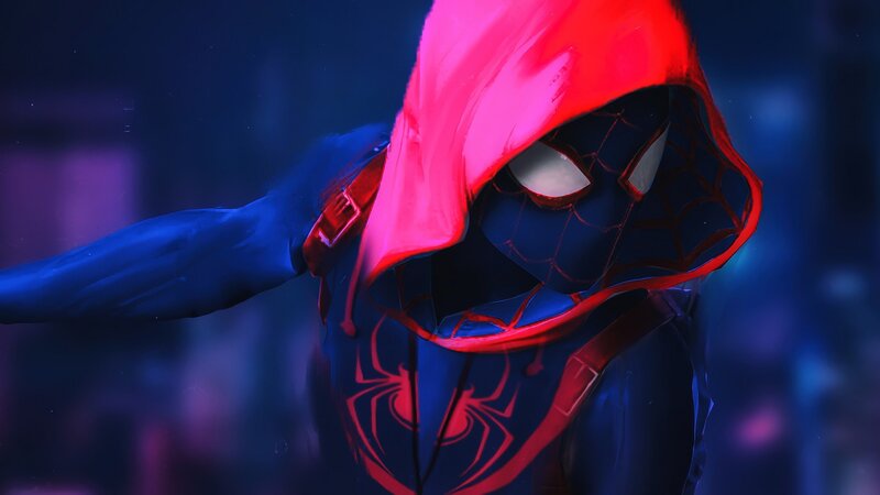 Spider-man in Red Hoodie
