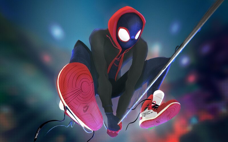 Spider-man in Red Shoes