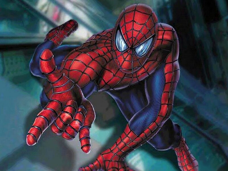 Spider-man in Red Suit — Action, Night