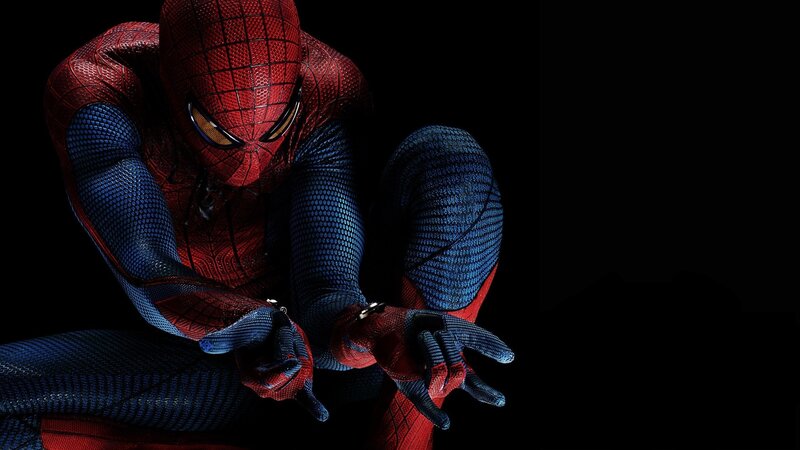 Spider-man in Red Suit — Dramatic, Photograph, Mask