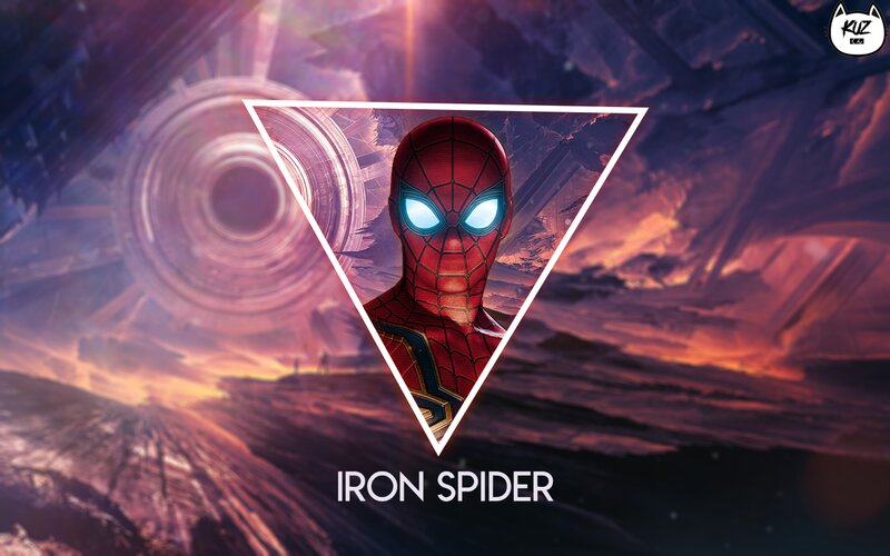 Spider-man in Red Suit — Dramatic, Sunset, Digital Art