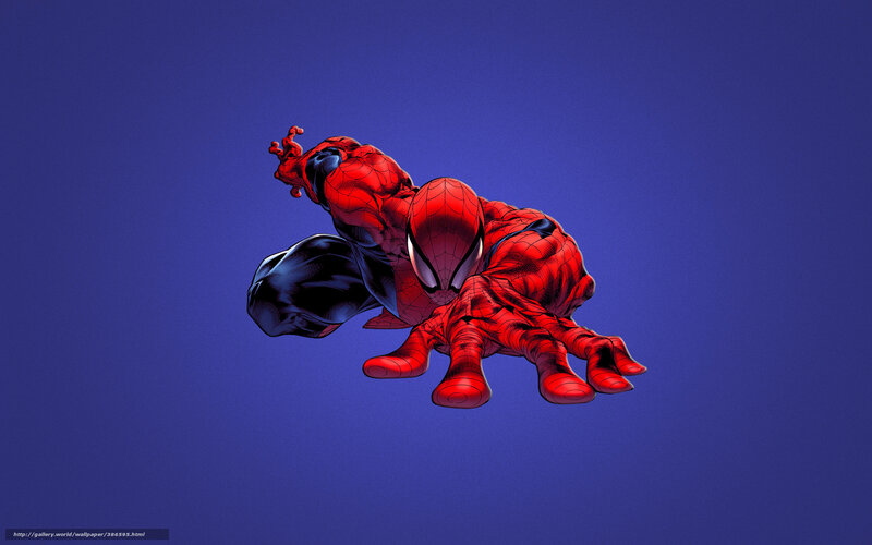 Spider-man in Red Suit — Dynamic, Comic, Red Suit