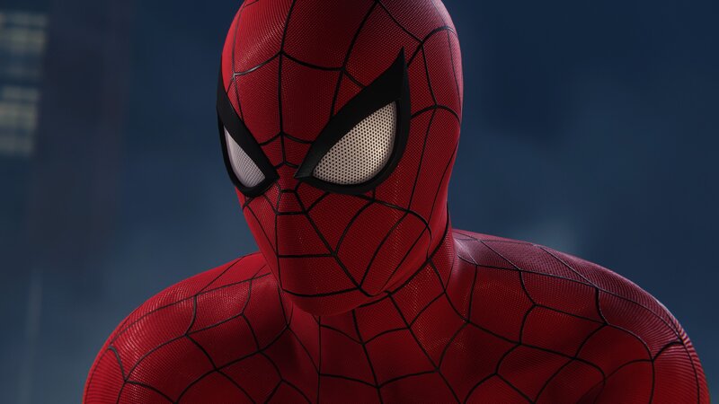 Spider-man in Red Suit — Serious