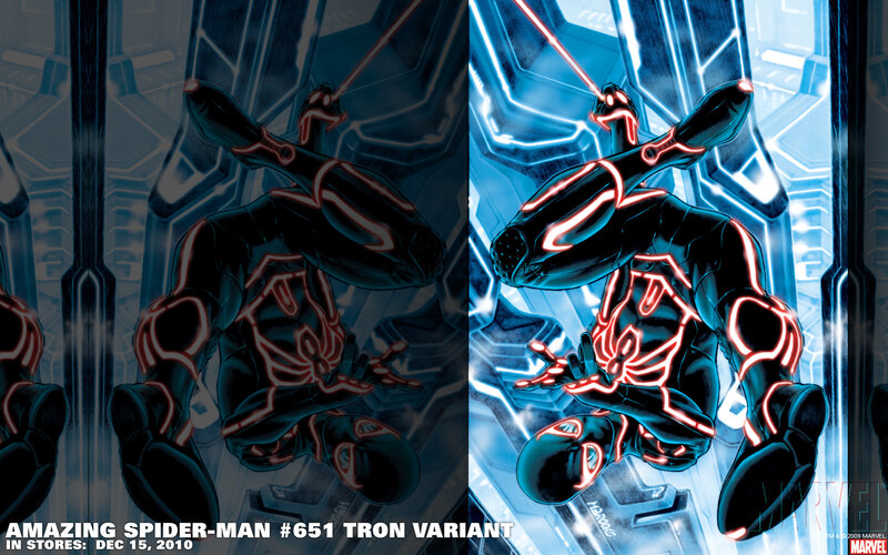 Spider-man in Suit — Blue, Dramatic, Manga