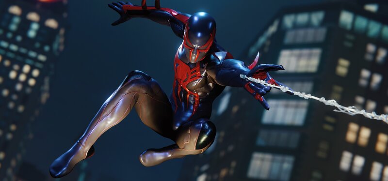 Spider-man in Suit — Blue, Dynamic