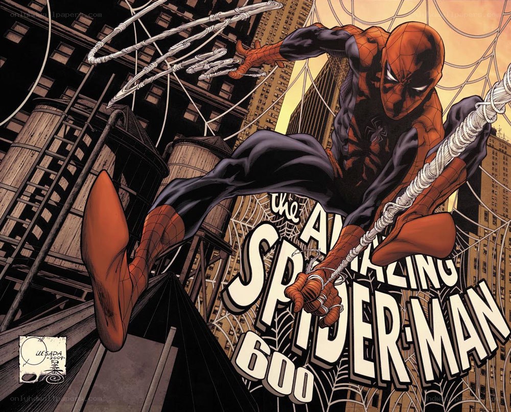 Spider-Man in the city