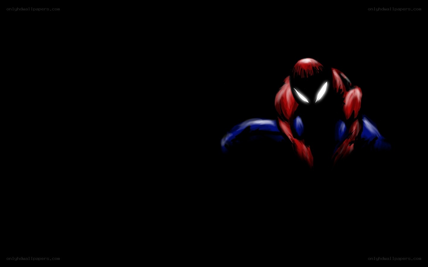Spider-Man in the dark