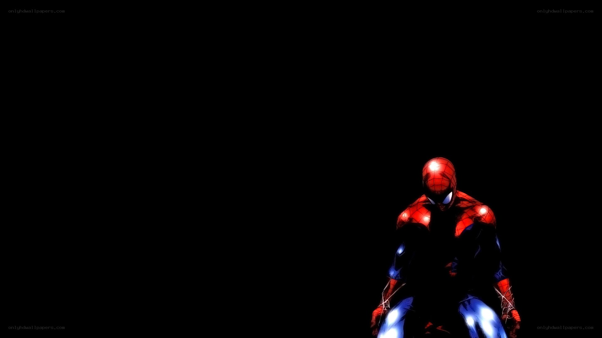 Spider-Man in the dark