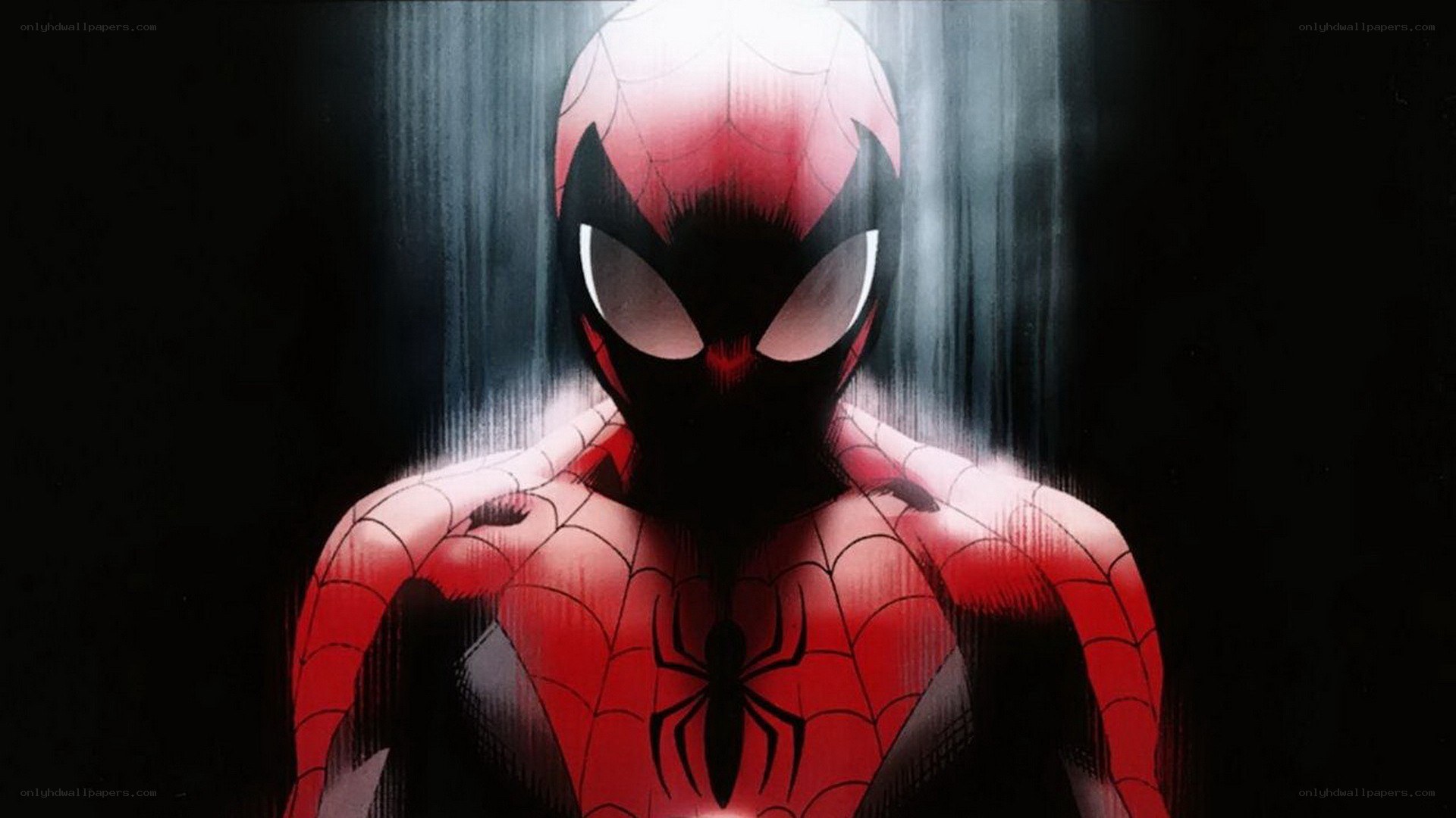 Spider-Man in the rain