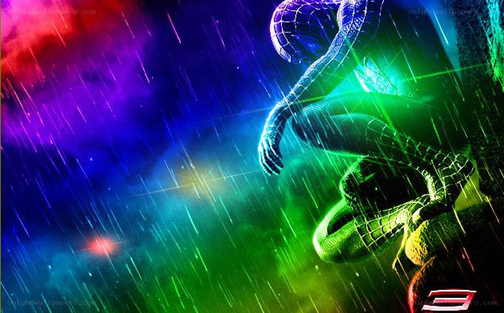 Spider-Man in the rain