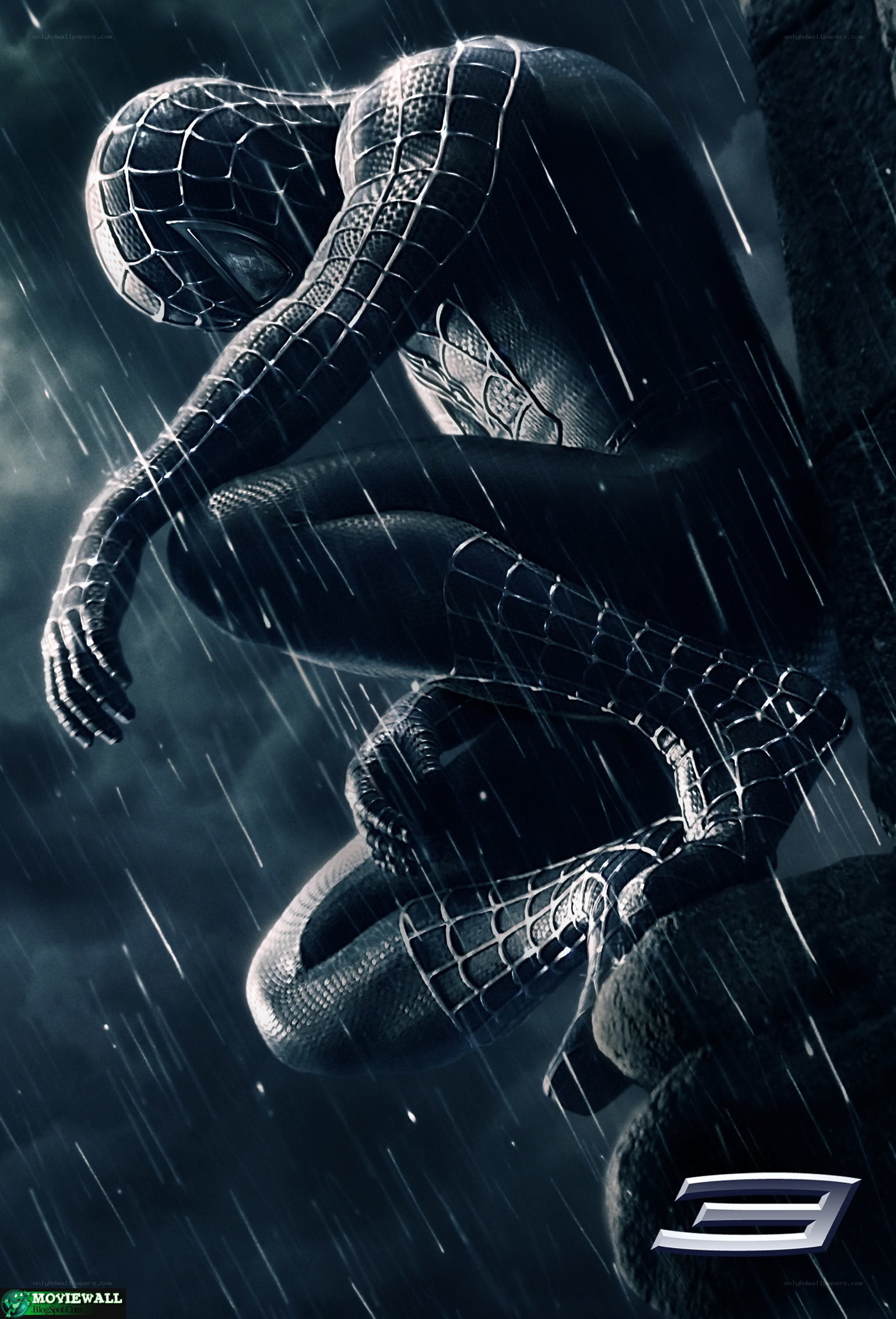 Spider-Man in the rain