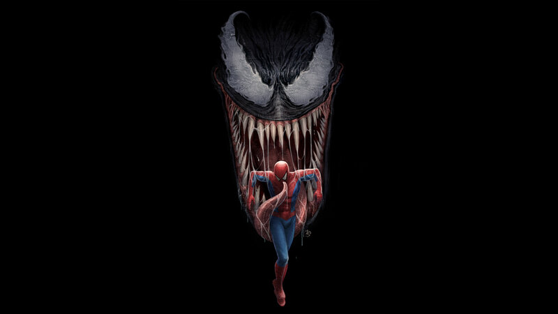 Spider-Man in Venom's Mouth