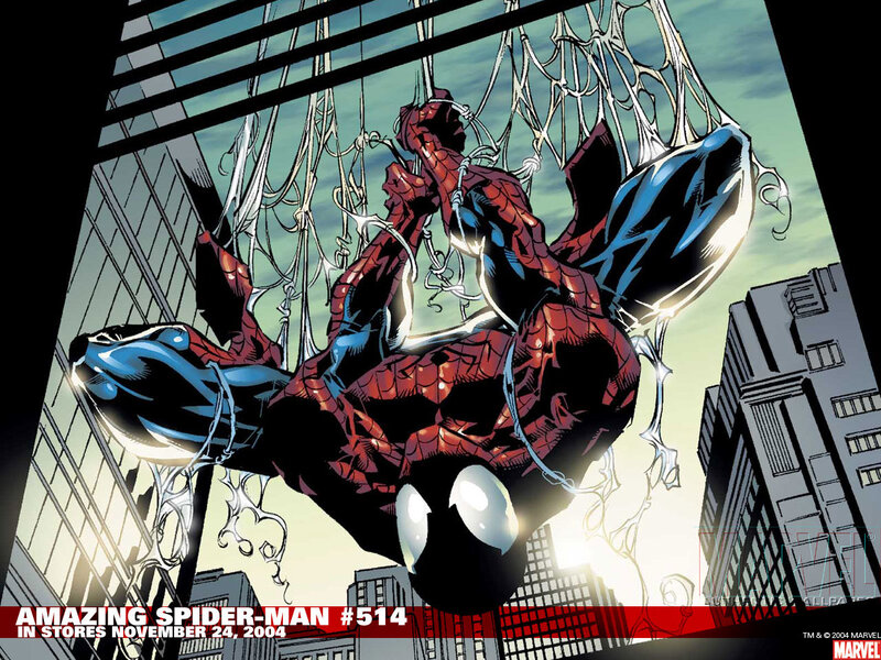 Spider-Man in web battle