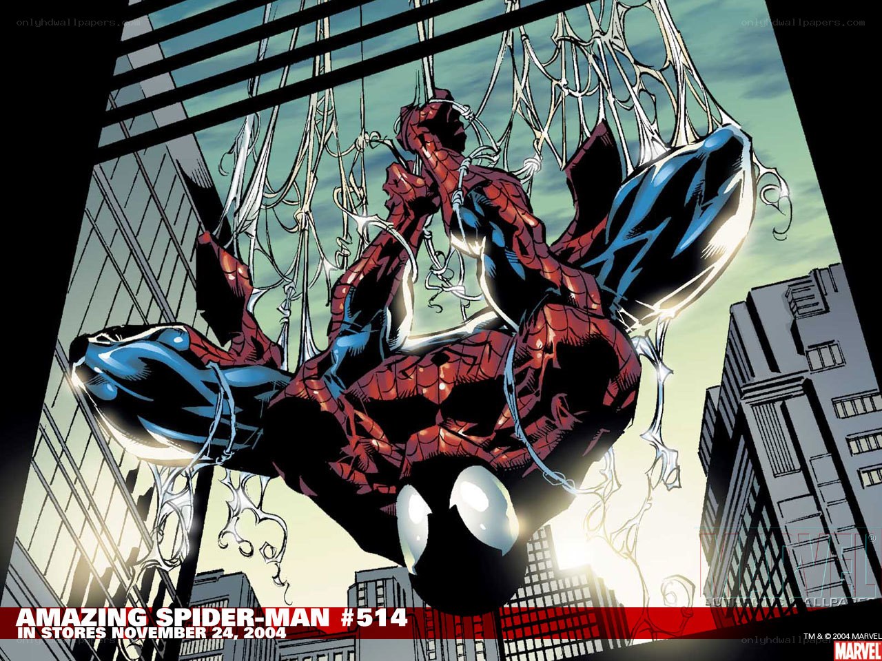 Spider-Man in web battle