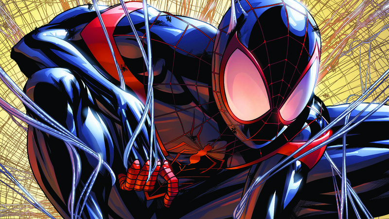 Spider-man in Web — Blue