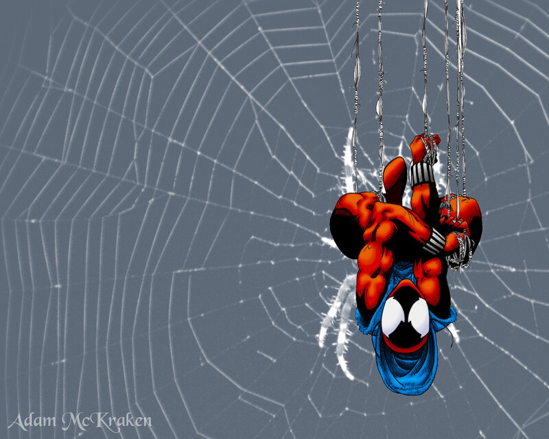Spider-Man in web