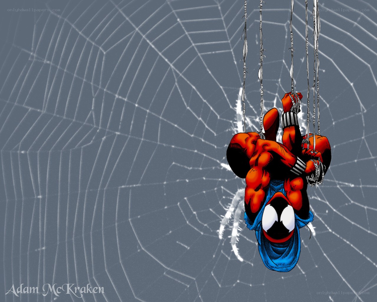 Spider-Man in web